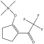 2-TRIFLUOROACETYL-1-(TRIMETHYLSILOXY)CYCLOPENTENE Struktur