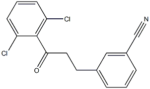 3-(3-CYANOPHENYL)-2',6'-DICHLOROPROPIOPHENONE Struktur