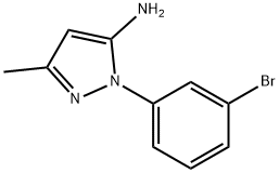 1-(3-BROMOPHENYL)-3-METHYL-1H-PYRAZOL-5-AMINE Struktur