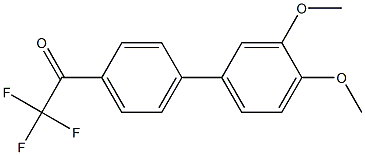 4'-(3,4-DIMETHOXYPHENYL)-2,2,2-TRIFLUOROACETOPHENONE Struktur