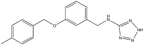 N-(3-((4-METHYLBENZYL)OXY)BENZYL)-2H-TETRAZOL-5-AMINE Struktur