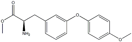 METHYL (2R)-2-AMINO-3-[3-(4-METHOXYPHENOXY)PHENYL]PROPANOATE Struktur