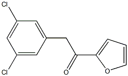 2-(3,5-DICHLOROPHENYL)-1-(2-FURYL)ETHAN-1-ONE Struktur