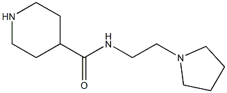 N-(2-PYRROLIDIN-1-YLETHYL)PIPERIDINE-4-CARBOXAMIDE Struktur