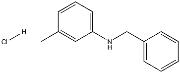 N-BENZYL-N-(3-METHYLPHENYL)AMINE HYDROCHLORIDE Struktur