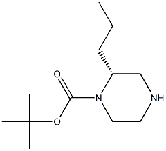 (R)-2-PROPYL-PIPERAZINE-1-CARBOXYLIC ACID TERT-BUTYL ESTER Struktur