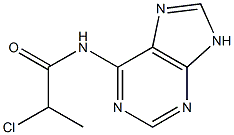 2-CHLORO-N-9H-PURIN-6-YLPROPANAMIDE Struktur