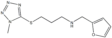 N-(2-FURYLMETHYL)-3-((1-METHYL-1H-TETRAZOL-5-YL)THIO)PROPAN-1-AMINE Struktur