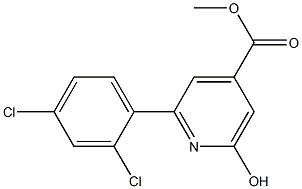 METHYL 2-(2,4-DICHLOROPHENYL)-6-HYDROXYPYRIDINE-4-CARBOXYLATE Struktur