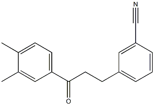 3-(3-CYANOPHENYL)-3',4'-DIMETHYLPROPIOPHENONE Struktur