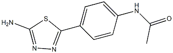 N-[4-(5-AMINO-[1,3,4]THIADIAZOL-2-YL)-PHENYL]-ACETAMIDE Struktur