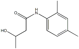 N-(2,4-DIMETHYLPHENYL)-3-HYDROXYBUTANAMIDE Struktur