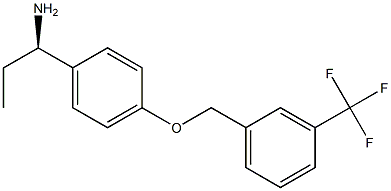 (1R)-1-(4-([3-(TRIFLUOROMETHYL)PHENYL]METHOXY)PHENYL)PROPYLAMINE Struktur