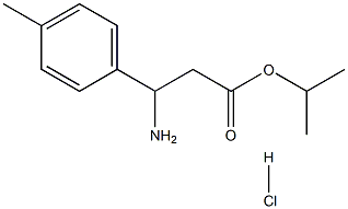 ISOPROPYL 3-AMINO-3-(4-METHYLPHENYL)PROPANOATE HYDROCHLORIDE Struktur