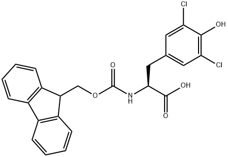 FMOC-PHE(3,5-CL 2, 4-OH)-OH Struktur