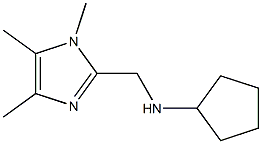 CYCLOPENTYL-(1,4,5-TRIMETHYL-1H-IMIDAZOL-2-YLMETHYL)-AMINE Struktur