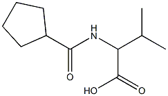 2-[(CYCLOPENTYLCARBONYL)AMINO]-3-METHYLBUTANOIC ACID Struktur