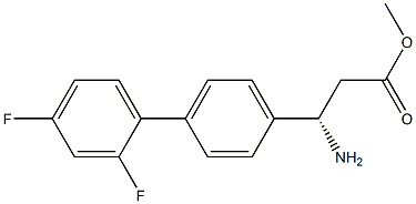 METHYL (3S)-3-AMINO-3-[4-(2,4-DIFLUOROPHENYL)PHENYL]PROPANOATE Struktur