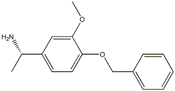 (1S)-1-[3-METHOXY-4-(PHENYLMETHOXY)PHENYL]ETHYLAMINE Struktur