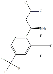 METHYL (3R)-3-AMINO-3-[2,4-BIS(TRIFLUOROMETHYL)PHENYL]PROPANOATE Struktur