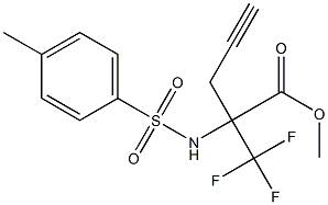 METHYL 2-TOSYLAMINO-2-(TRIFLUOROMETHYL)PENT-4-YNOATE Struktur