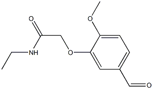 N-ETHYL-2-(5-FORMYL-2-METHOXYPHENOXY)ACETAMIDE Struktur