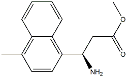 METHYL (3R)-3-AMINO-3-(4-METHYLNAPHTHYL)PROPANOATE Struktur