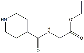 [(PIPERIDINE-4-CARBONYL)-AMINO]-ACETIC ACID ETHYL ESTER Struktur