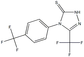 4,5-DIHYDRO-3-TRIFLUOROMETHYL-4-(4-TRIFLUOROMETHYLPHENYL)-1,2,4-TRIAZOLE-5(1H)-THIONE Struktur