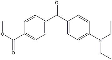 METHYL 4-(4-DIETHYLAMINOBENZOYL)BENZOATE Struktur