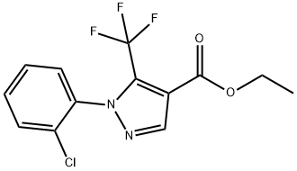 1-(2-CHLORO-PHENYL)-5-TRIFLUOROMETHYL-1H-PYRAZOLE-4-CARBOXYLIC ACID ETHYL ESTER Struktur