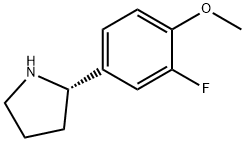 4-((2S)PYRROLIDIN-2-YL)-2-FLUORO-1-METHOXYBENZENE Struktur