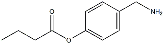 BUTYRIC ACID 4-AMINOMETHYL-PHENYL ESTER Struktur