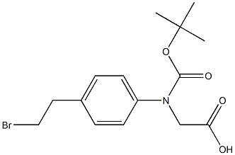 (S)-(BOC)-4-BROMOETHYLPHENYLGLYCINE Struktur