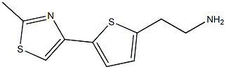 2-[5-(2-METHYL-1,3-THIAZOL-4-YL)THIEN-2-YL]ETHANAMINE Struktur