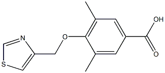 3,5-DIMETHYL-4-(1,3-THIAZOL-4-YLMETHOXY)BENZOIC ACID Struktur