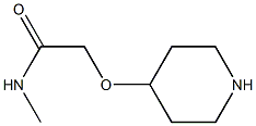 N-METHYL-2-(PIPERIDIN-4-YLOXY)ACETAMIDE Struktur