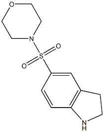 5-(MORPHOLINE-4-SULFONYL)-2,3-DIHYDRO-1H-INDOLE Struktur