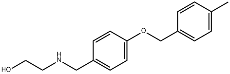 2-((4-((4-METHYLBENZYL)OXY)BENZYL)AMINO)ETHANOL Struktur