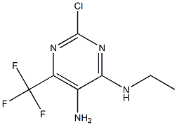 2-CHLORO-N4-ETHYL-6-(TRIFLUOROMETHYL)PYRIMIDINE-4,5-DIAMINE Struktur