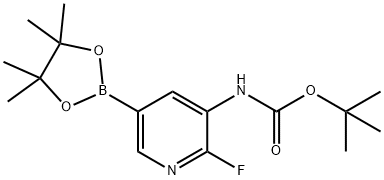 3-TERT-BUTYLOXYCARBONYLAMINO-2-FLUOROPYRIDINE-5-BORONIC ACID PINACOL ESTER