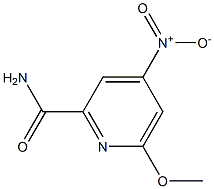 6-METHOXY-4-NITROPYRIDINE-2-CARBOXAMIDE Struktur