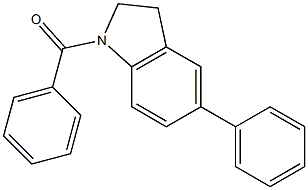 1-BENZOYL-2,3-DIHYDRO-5-PHENYL-1H-INDOLE Struktur