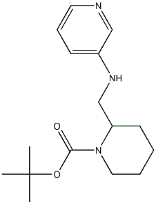 1-BOC-2-(PYRIDIN-3-YLAMINOMETHYL)-PIPERIDINE Struktur