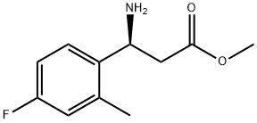 METHYL (3S)-3-AMINO-3-(4-FLUORO-2-METHYLPHENYL)PROPANOATE Struktur