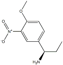 (1R)-1-(4-METHOXY-3-NITROPHENYL)PROPYLAMINE Struktur