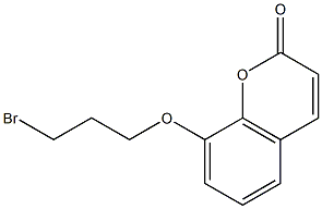 8-(3-BROMO-PROPOXY)-CHROMEN-2-ONE Struktur