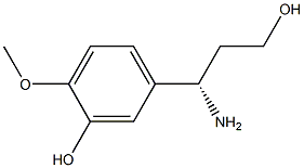 (S)-5-(1-AMINO-3-HYDROXY-PROPYL)-2-METHOXY-PHENOL Struktur