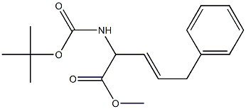 2-BOC-AMINO-5-PHENYLPENT-3-ENOIC ACID METHYL ESTER Struktur