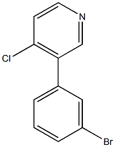 3-(3-BROMOPHENYL)-4-CHLOROPYRIDINE Struktur